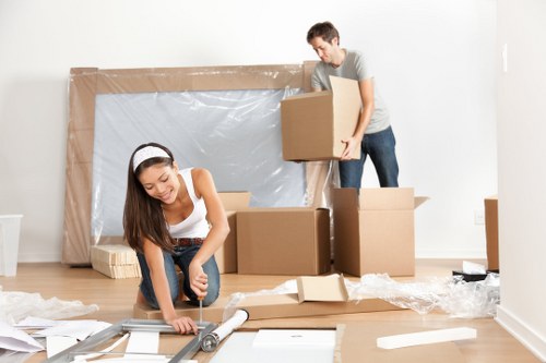 Secure loading of household items in a van