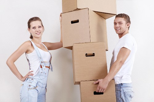 Safely packing items for a Van removal service