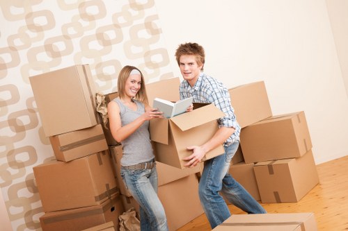 Safety measures when loading a moving truck