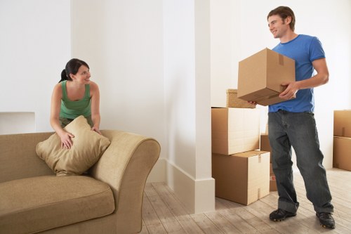 Efficient loading and unloading by removalist team